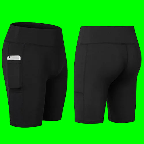 All Seasons Yoga Shorts Stretchable With Phone Pocket