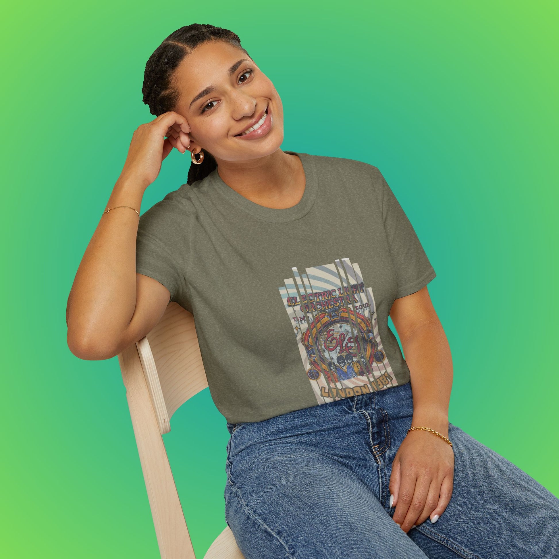 UK ELO Time Tour Unisex Softstyle T-Shirt image 16