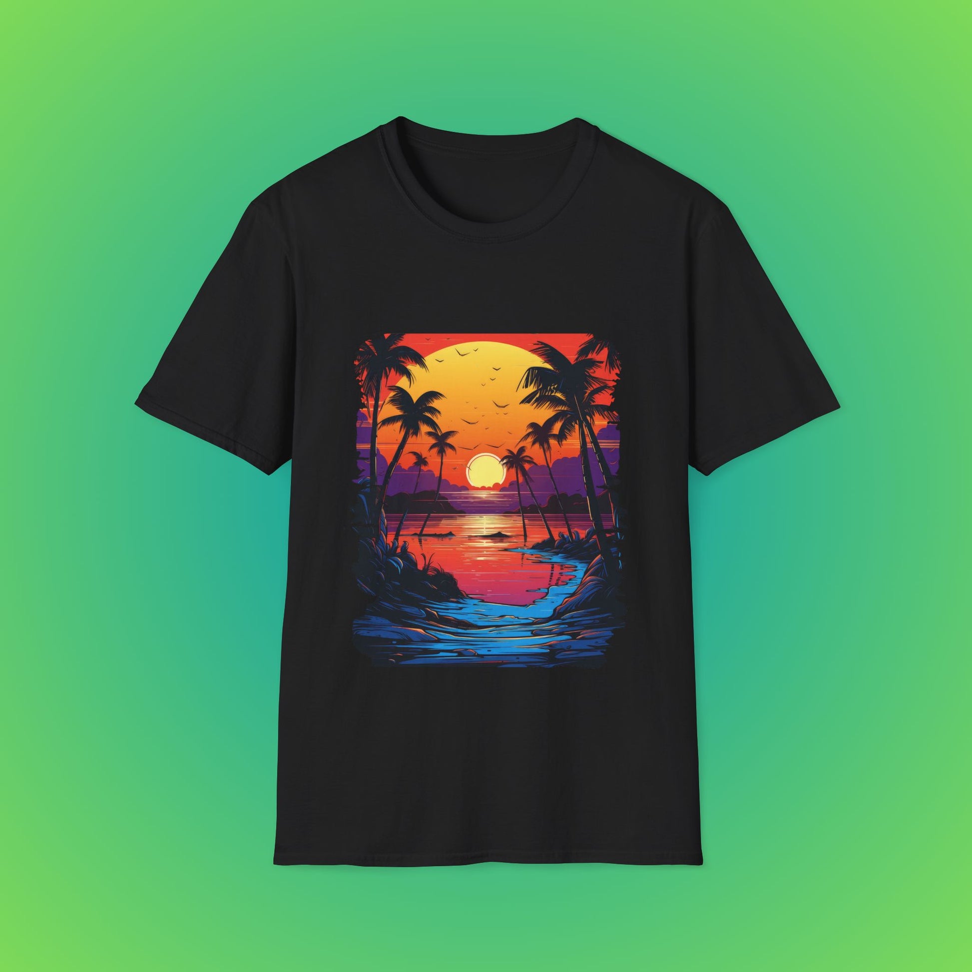 Tropical bird sunset beach seen image 1