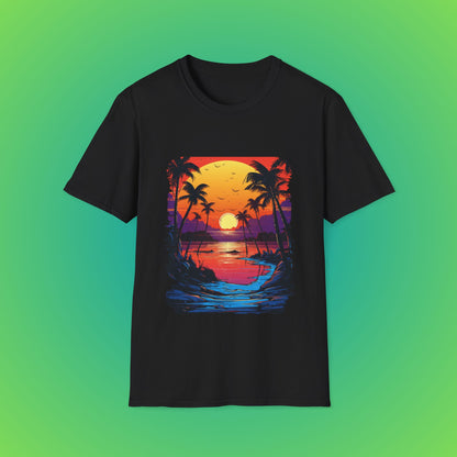 Tropical bird sunset beach seen image 1