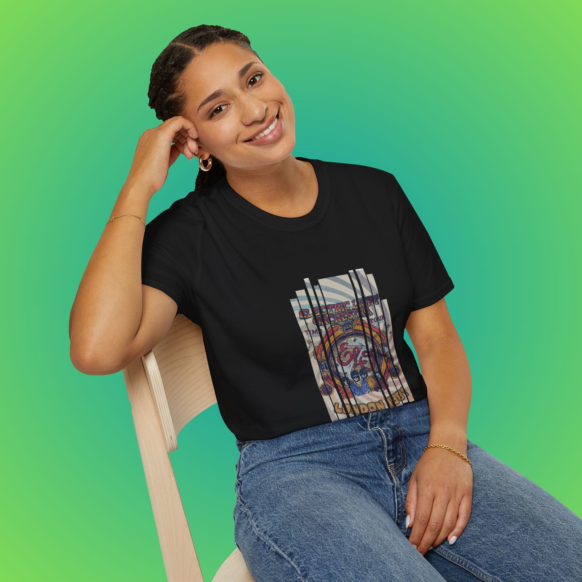 UK ELO Time Tour Unisex Softstyle T-Shirt image 10