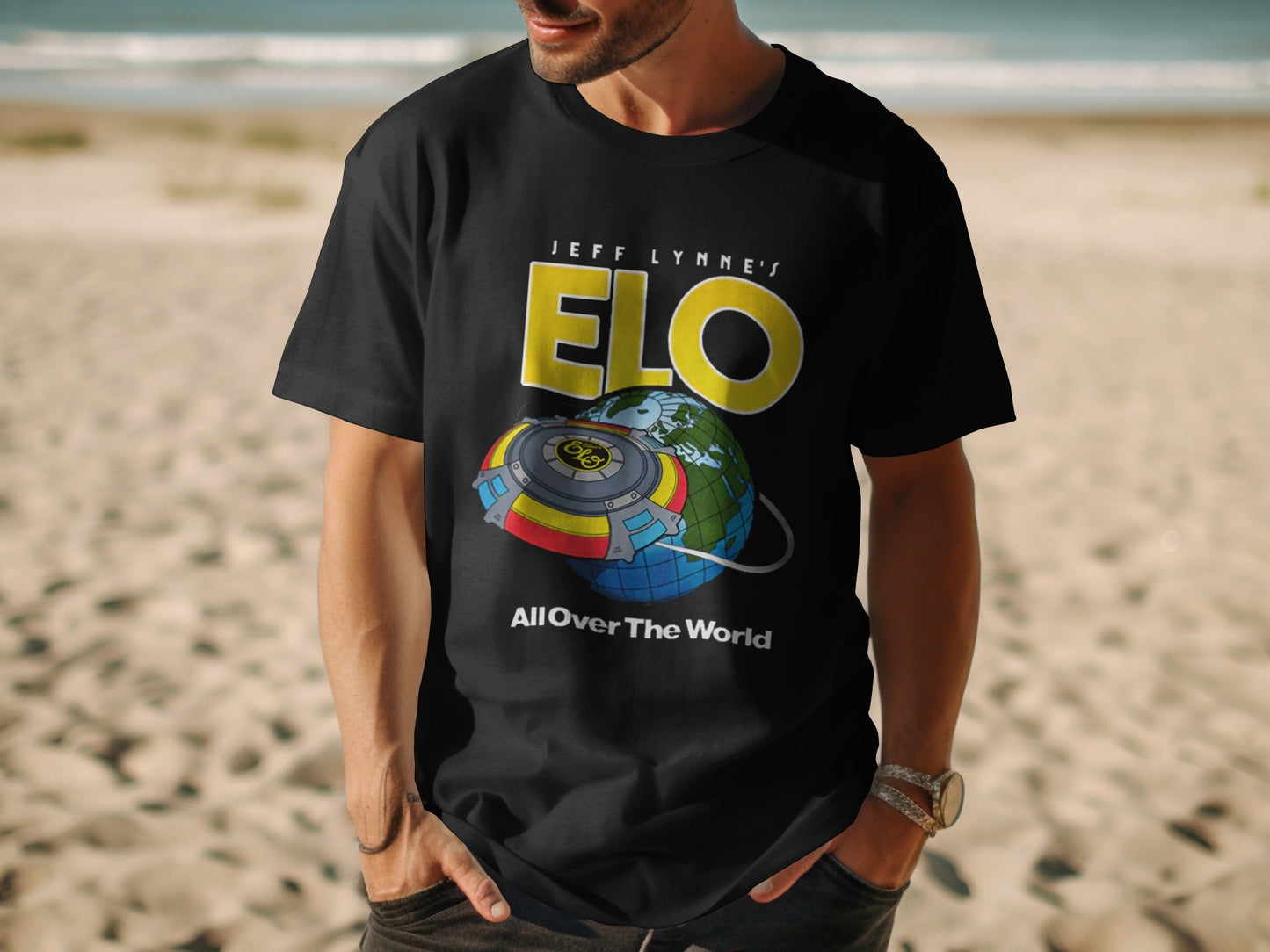 Jeff Lynne's ELO All Over The World shirt