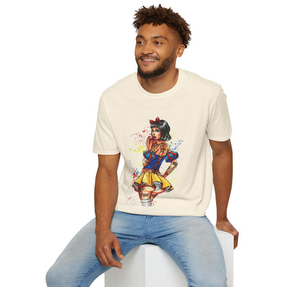 Colorful Snow White Graphic Tee Available in Different Colours