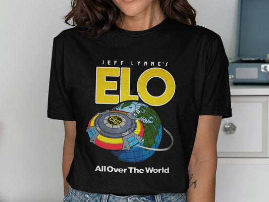 Jeff Lynne's ELO All Over The World graphic t-shirt