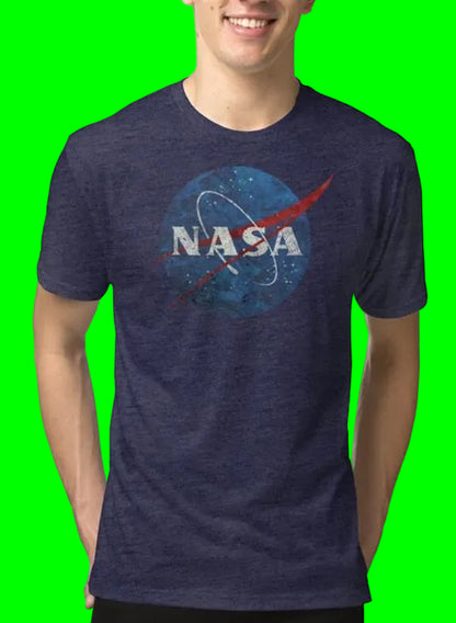 NASA Vintage Emblem Purple T-shirt