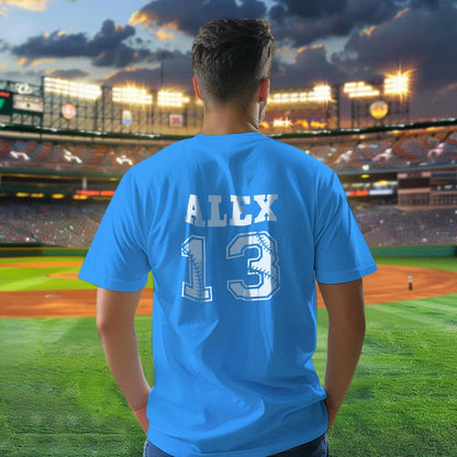Personalized Baseball Name & Number Sports T-Shirt