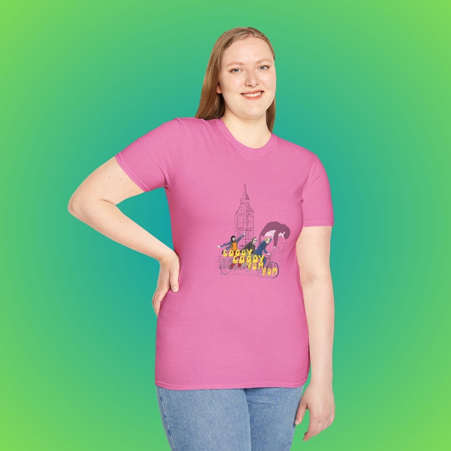 70s Goodies Unisex T-Shirt - Azalea, M image