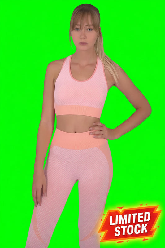 Trois Seamless Sports Bra - Pink