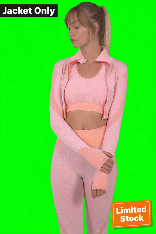 Trois Seamless Sports Jacket - Pink