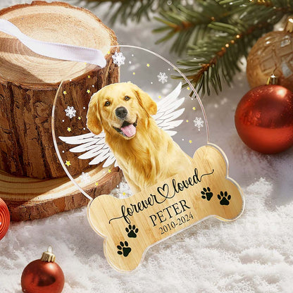 Personalized Dog Memorial Ornament Christmas Ornaments Pet Loss Keepsake Gift for Pet Lovers
