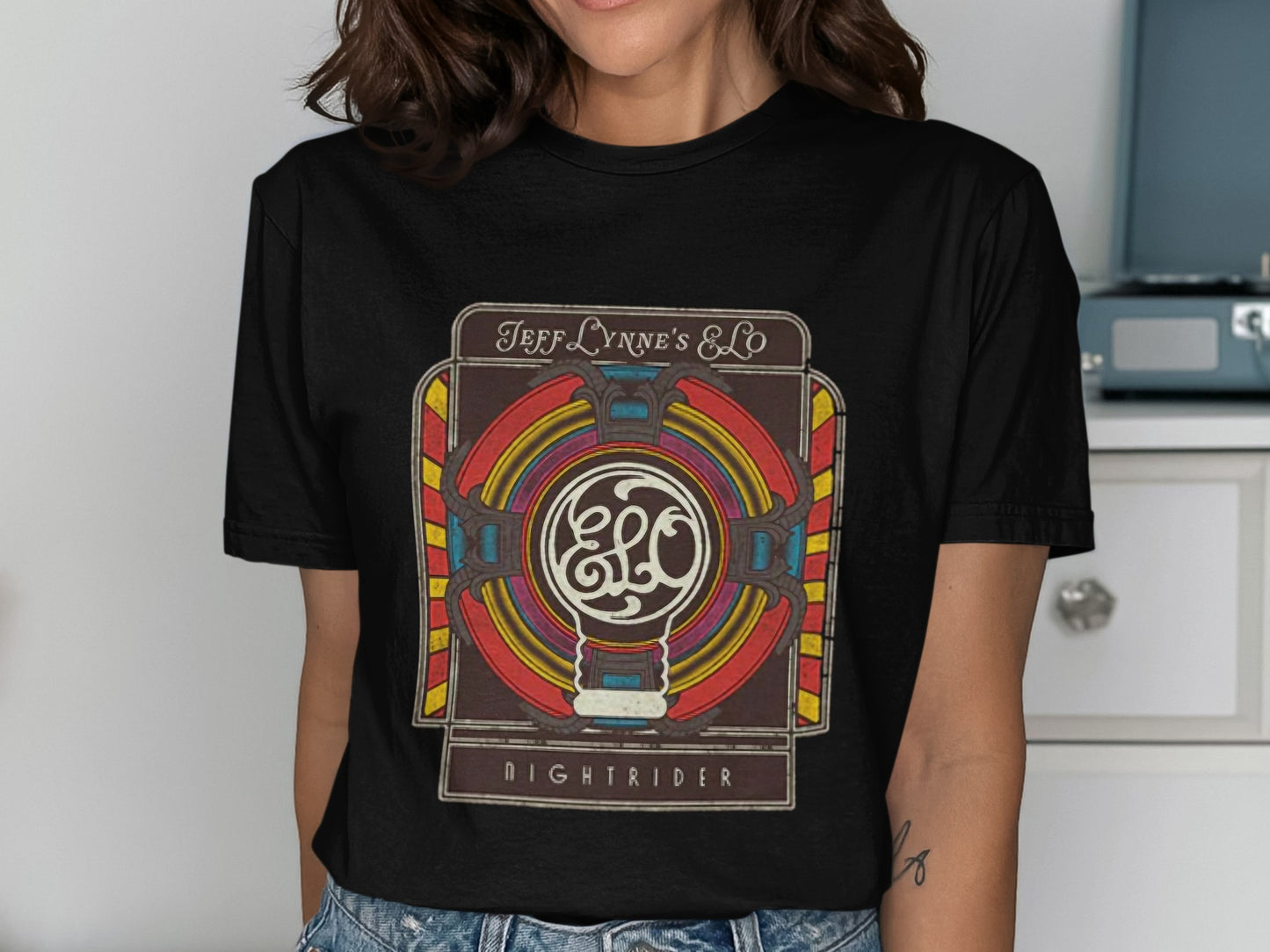 Jeff Lynne's ELO Nightrider Retro Style Music Shirt