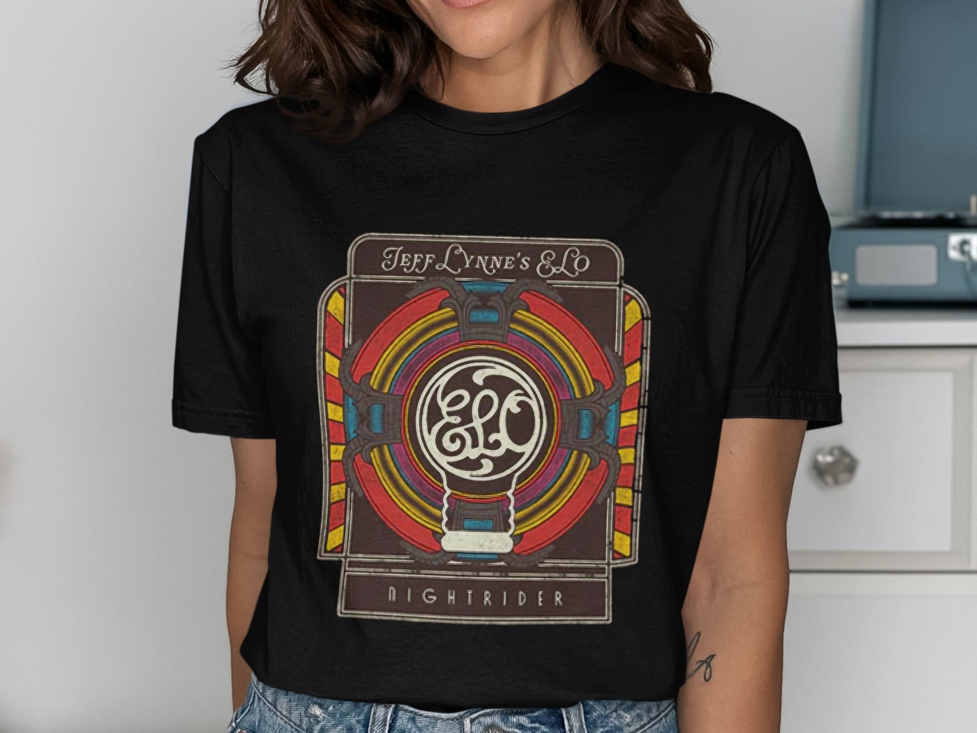 Jeff Lynne's ELO Nightrider Retro Style Music Shirt