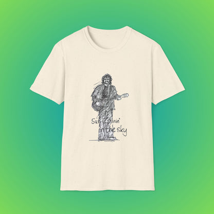 Sunshine Music Unisex T-Shirt, Casual Tee, Music Lover Gift, Festival Shirt, Graphic T-Shirt, Summer Top - Natural, M image